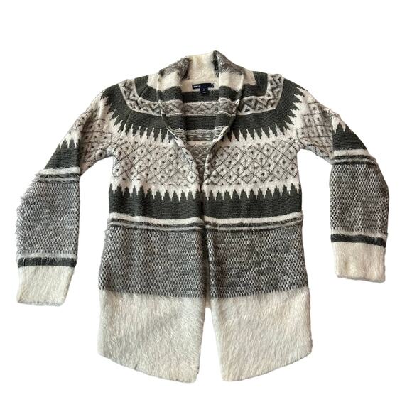 Gap Kids Cozy Soft Wool Blend Open Front Eyelash Cardigan Size Large/10 - Picture 1 of 10